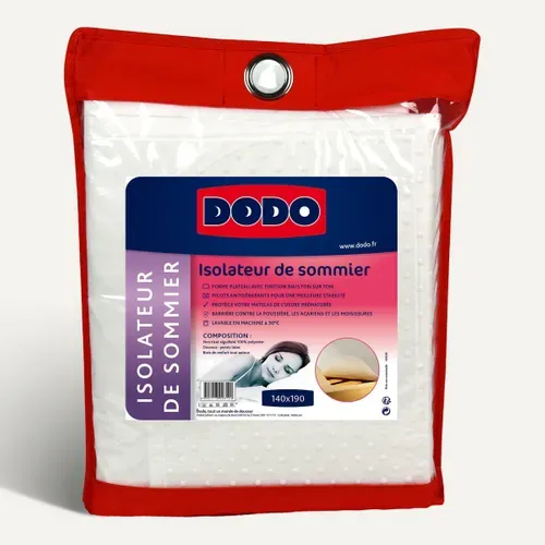 Isolateur sommier 140x190 cm DODO blanc vue 3/4