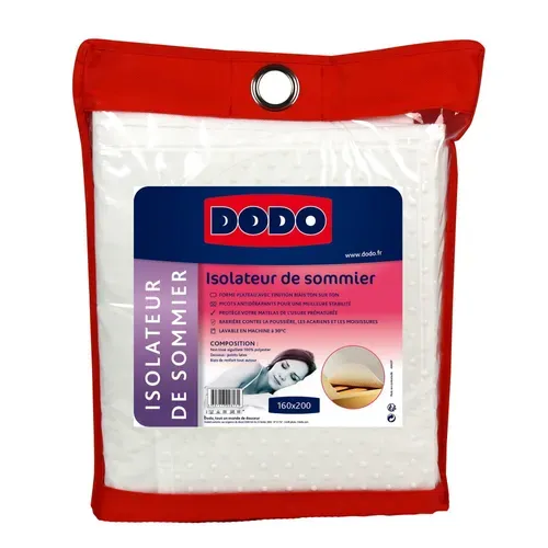 Isolateur sommier 160x200 cm DODO blanc vue 3/4