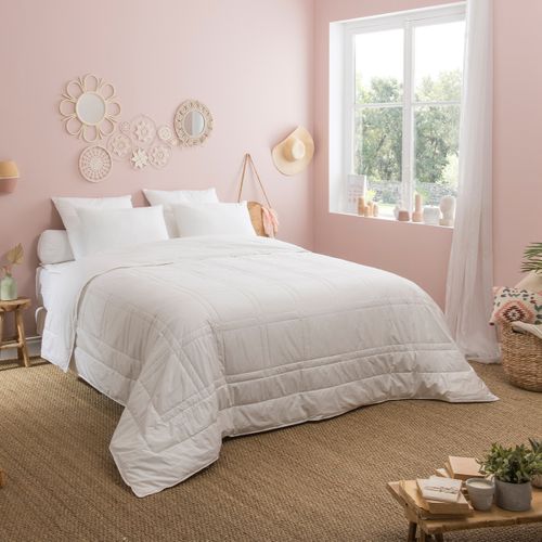 Couette Garnissage 100% Soie Legere 240 X 260 Cm Blanc