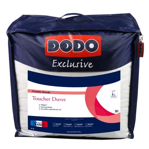 Couette Toucher Duvet Chaude 220 X 240 Cm Blanc