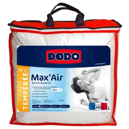 Couette tempérée 260x240cm DODO MAX'AIR2 vue 3/4