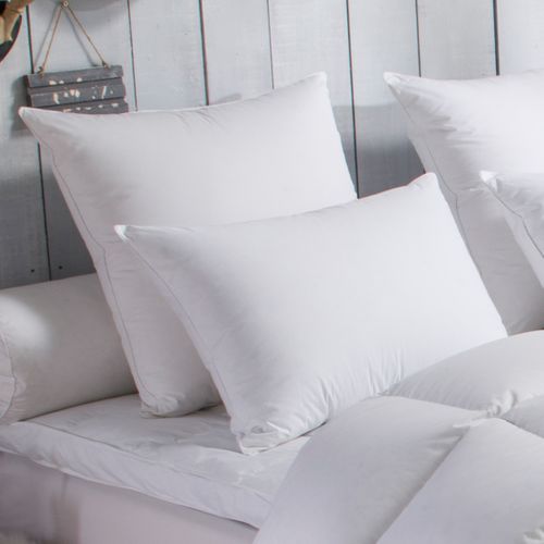 Oreiller 70% Duvet D'oie Moelleux 60 X 60 Cm Blanc