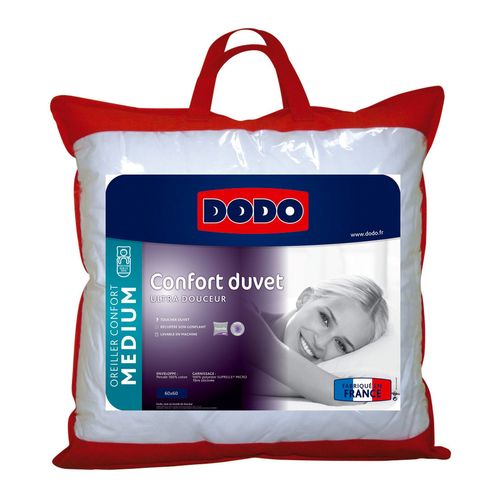 Oreiller médium 65x65 cm DODO CONFORT DUVET