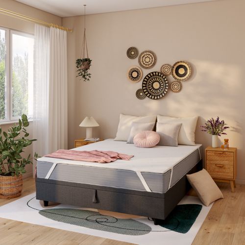 Surmatelas 160x200 cm ép.3 cm DODO VEGETAL 2 vue d'ambiance 1