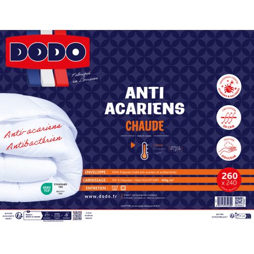 Couette chaude 240x220 cm DODO couette chaude anti-acariens