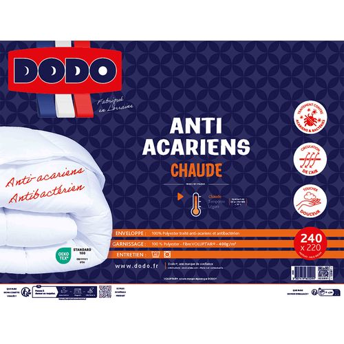 Couette chaude 260x240cm DODO couette chaude anti-acariens