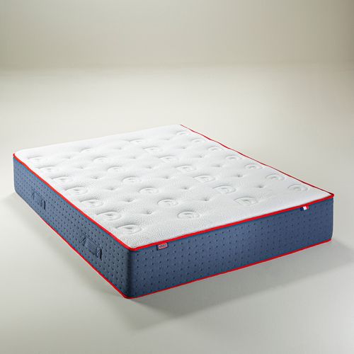Matelas Ressort Le Véritable Ferme 180 X 200 Cm Blanc, Bleu Foncé