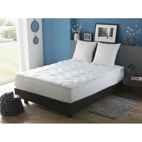 Surmatelas 140x190 Cm, Ép. 7 Cm - Garnissage Microfibres 500 G/m²