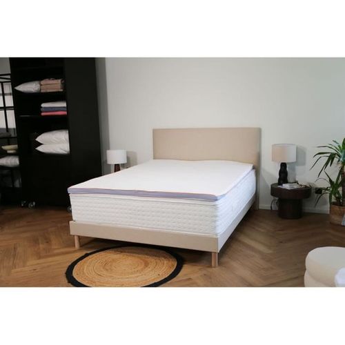 Surmatelas Ergo Latex 160x200 Cm - 5 Cm Mousse Mémoire, Déhoussable