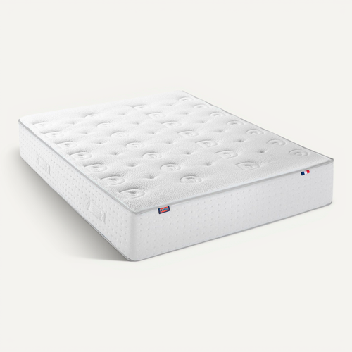 Matelas ressort 140x190 cm LE VERITABLE Ferme - Epaisseur 30 cm - Blanc