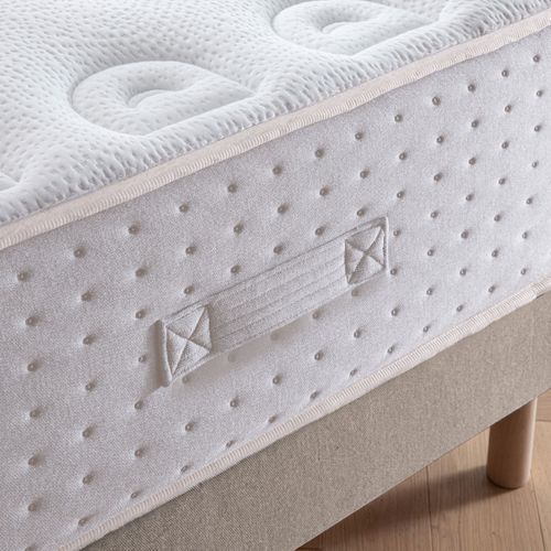 Matelas ressort 140x190 cm LE VERITABLE Ferme - Epaisseur 30 cm - Blanc