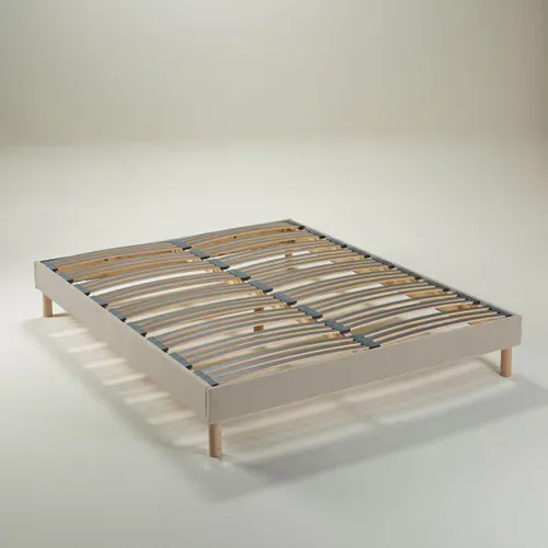 Sommier En Kit - Lattes Flexibles - Beige 160 X 200 Cm Beige