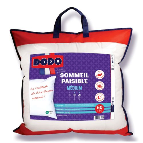 Oreiller 60x60 cm DODO SOMMEIL PAISIBLE vue 3/4