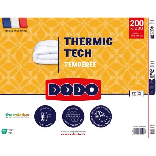 Couette Tempérée Thermic Tech 250 G/m² - 200 X 200 Cm - Blanc
