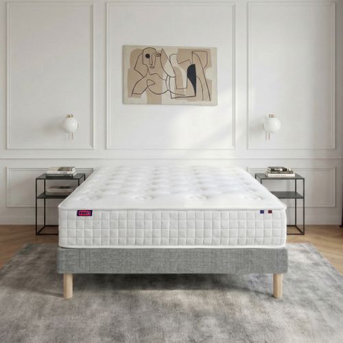 Matelas Ressort 160x200 cm Plénitude Epaisseur 27 cm Blanc