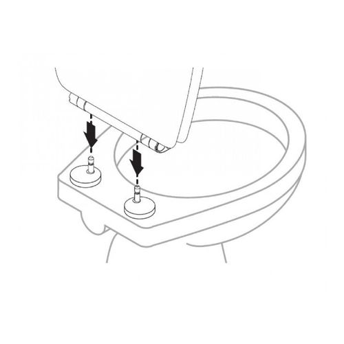 Abattant Easy Clip Avec Descente Assistée Art Déco - 38x49.5 Cm - Ivoire