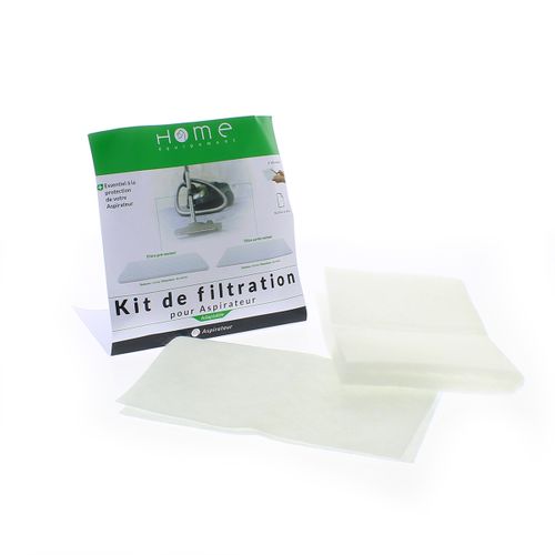 Lot de filtres aspirateur HOME EQUIPEMENT Moteur et air - à découper vue 3/4