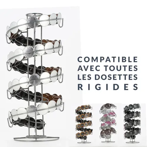 Porte-capsules universel HOME EQUIPEMENT Multicapsules 50932 vue 3/4