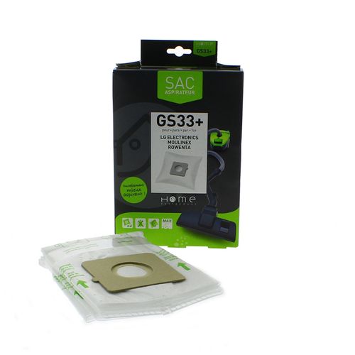 Sac aspirateur HOME EQUIPEMENT HEGS33+ x 4 vue 3/4