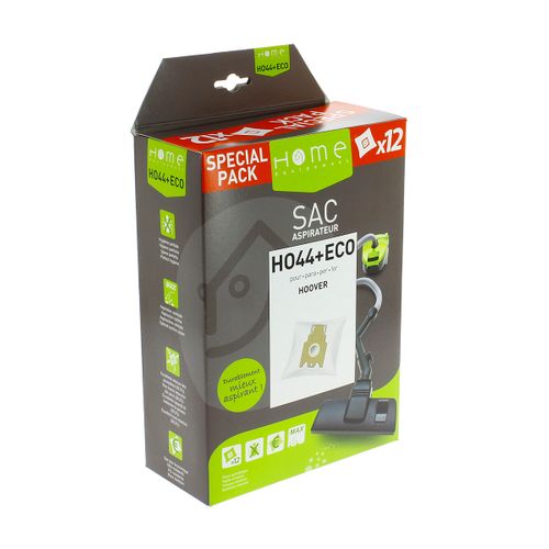 Sac aspirateur HOME EQUIPEMENT HEHO44+ECO x 12 vue 3/4