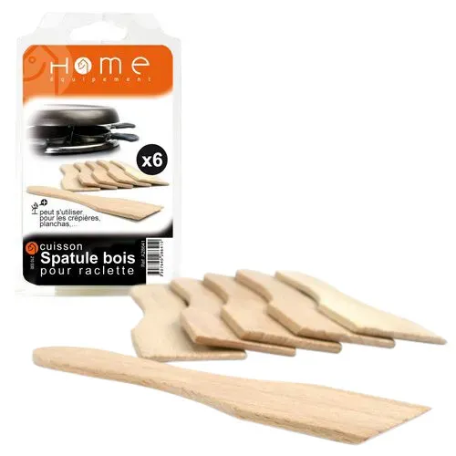 Spatules à raclette HOME EQUIPEMENT A28641 vue de face