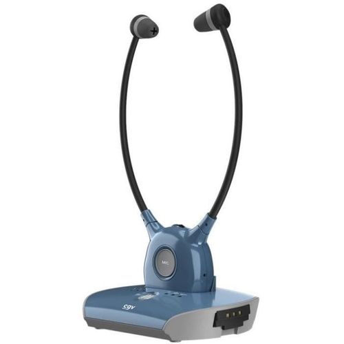 Casque Sans Fil TV/hifi - Dolfin Saphir - Assistant Auditif - Micro Intégré - Prise Optique