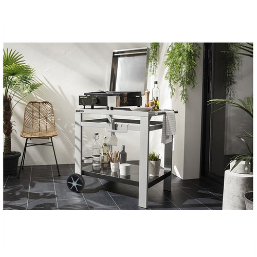 Plancha Électrique Avec Capot "finesta 43" - 2500 W - 44 X 56 X 19.5 Cm - Fonte Émaillée