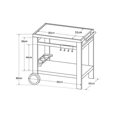 Desserte Média M Pour Plancha