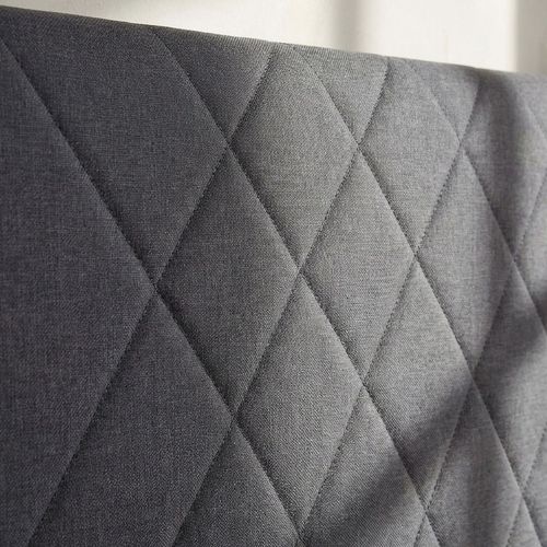 Tête De Lit Diam 180cm Tissu Gris Foncé