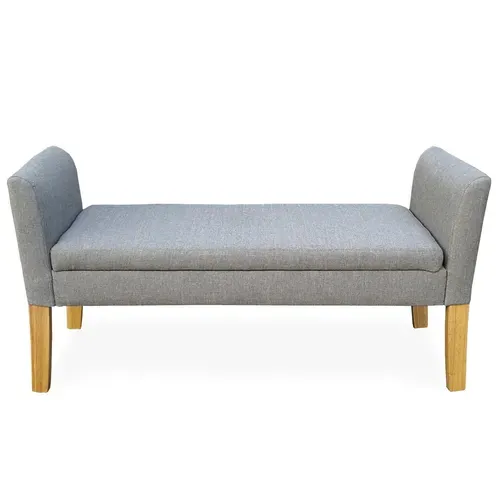Banc Coffre Idor Tissu Gris