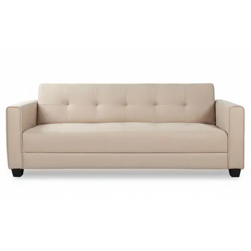 Canapé Convertible 3 Places Clayton Tissu Beige