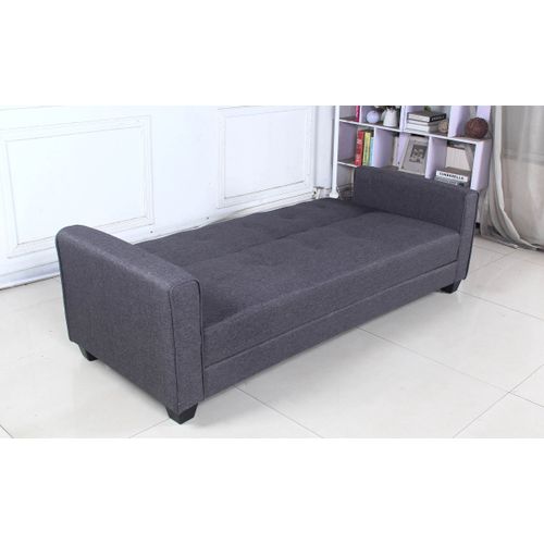 Canapé Convertible 3 Places "Tosello" 200 cm Gris