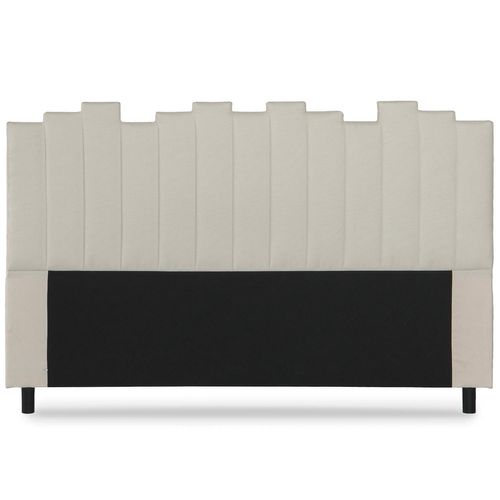 Tête De Lit LUCKY En Tissu Beige - 160 Cm De Large, 120 Cm De Haut - Pour Sommier Standard