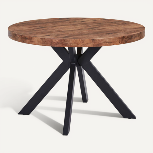 Table Ronde Extensible Myriade Noir Et Noyer