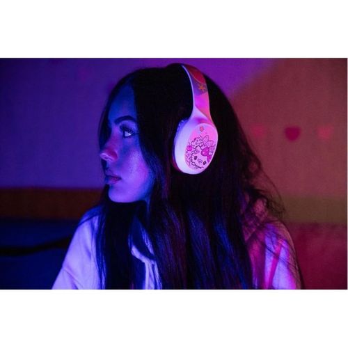 Casque Bluetooth Hello Kitty 40 Mm — Jusqu'à 30h, Blanc Et Rose