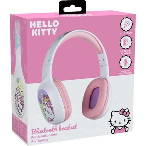 Casque Bluetooth Hello Kitty 40 Mm — Jusqu'à 30h, Blanc Et Rose