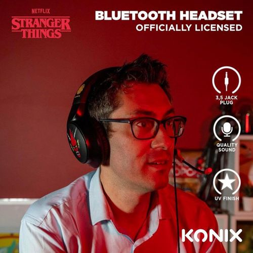 Casque Gaming Stranger Things Filaire Circum-aural Fermé Avec Micro, Jack 3,5 Mm