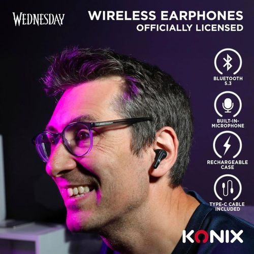 Écouteurs True Wireless Mercredi - Bluetooth 5.3, Ipx4, 6 H + 22 H