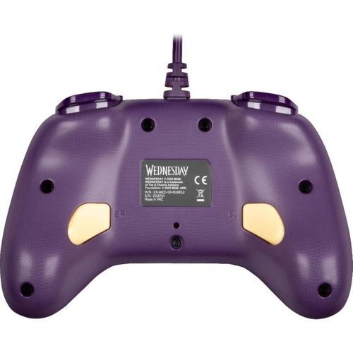 Manette Filaire Wednesday Pour Nintendo Switch / Switch 2 Et PC - Violet/noir
