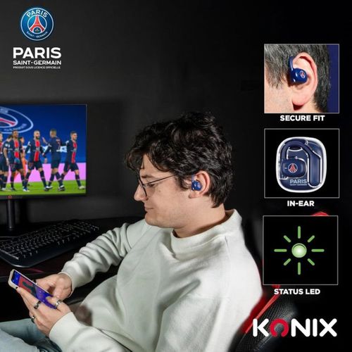 Écouteurs Sport Open‑ear Bluetooth 5.3 — 16,2 Mm, Autonomie 12 H (36 H) Bleu