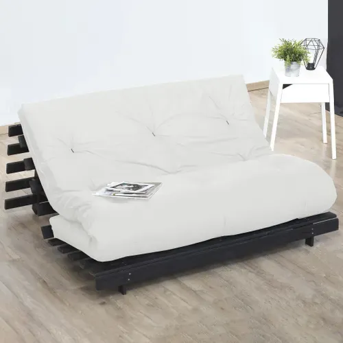 Futon 160 X 200 Cm 100% Coton Ép.13cm - Ecru - Shiva De Dreamea