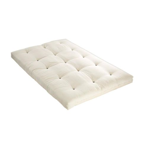Futon 160 X 200 Cm 100% Coton Ép.13cm - Ecru - Shiva De Dreamea