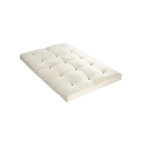 Futon 160 X 200 Cm 100% Coton Ép.13cm - Ecru - Shiva De Dreamea