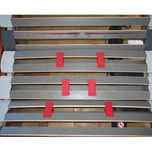 Lit Electrique Tous Lattes Bois Merisier 90x190cm