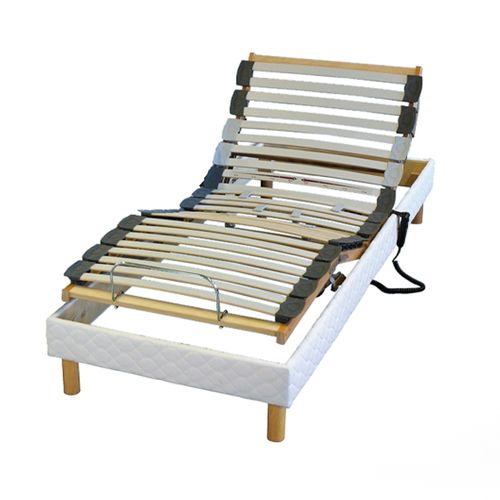 Lit Electrique Avec Reglage Fermete Au Niveau Lombaire 90x190