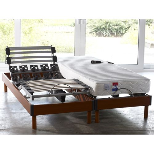 Lot 2 Lits Electriques Paradis 2x90x200
