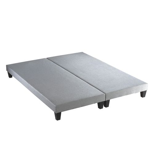 Ensemble Matelas Ressort 7 Zones + Sommier Gris Chine Palacio 2x80x200