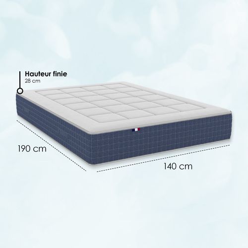 Matelas Ressort 7 Zones + Memoire De Forme King Style 140x190