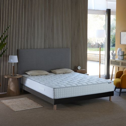 Ensemble Matelas Ressorts Cosmos + Sommier 140x190 Sommier Noir