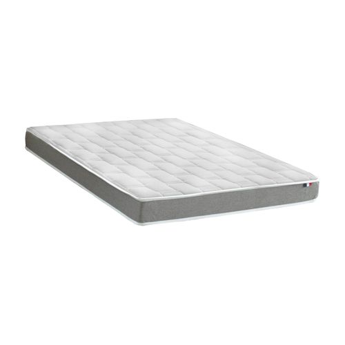 Ensemble Matelas Mousse Hr Accueil Memoire De Forme Zenith + Sommier 140x190 Gris Chine